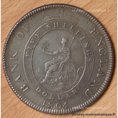 Royaume-Uni Georges III Dollar ou 5 Shilling 1804