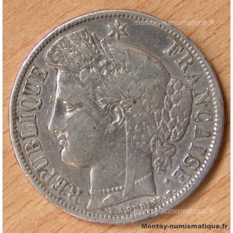 5 Francs Cérès sans légende 1870 K ancre