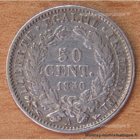 50 Cent. Cérès 1850 A Paris