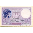 5 Francs Violet 8-6-1933 B.55804