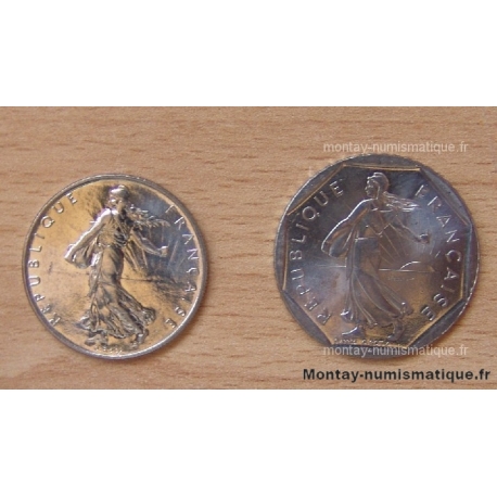 1 franc et 2 francs Semeuse 1993