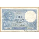 10 Francs Minerve 27-7-1916 Y.1383