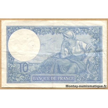 10 Francs Minerve 27-7-1916 Y.1383