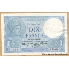 10 Francs Minerve 24-10-1940 T.78316