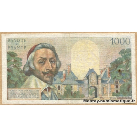 1000 Francs Richelieu 7-1-1954 R.36