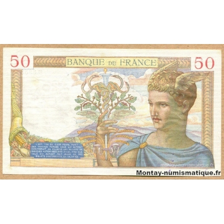 50 Francs Cérès 3-11-1938 B.8958