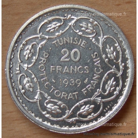 Tunisie 20 Francs 1939 Essai Protectorat Français