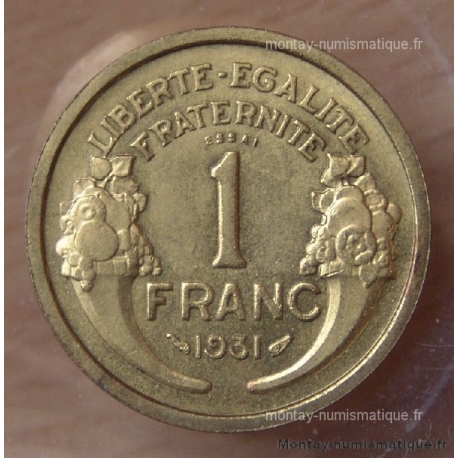1 Franc Morlon bronze 1931 ESSAI PIEFORT