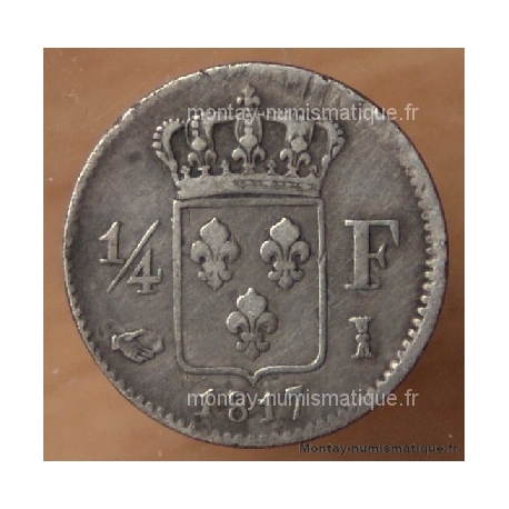 1/4 de Franc Louis XVIII 1817 I Limoges
