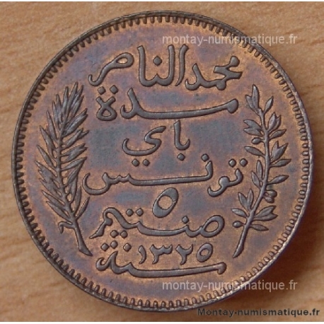 Tunisie 5 Centimes 1907 A