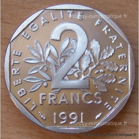 2 Francs Semeuse 1991 BE Belle Epreuve