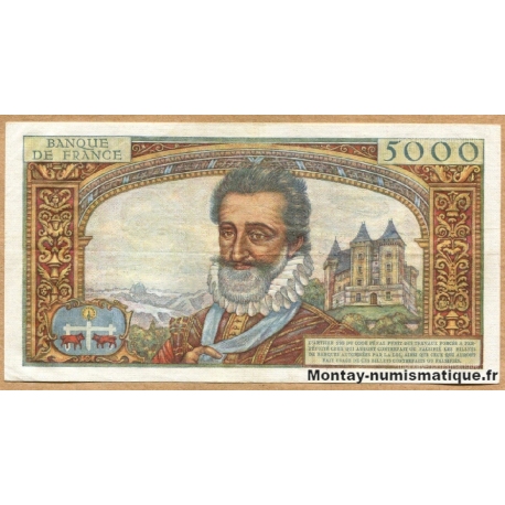 5000 Francs Henri IV  6-6-1957 D.9