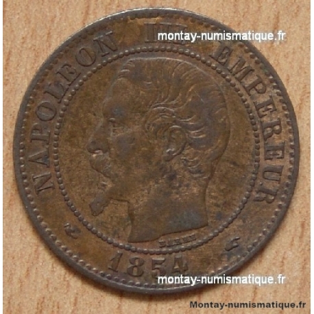 Deux centimes Napoléon III 1854 A