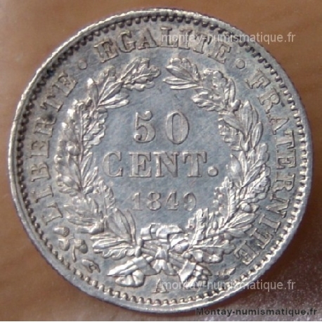50 Cent. Cérès 1849 A Paris