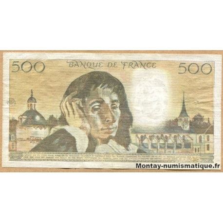 500 Francs Pascal 7-1-1982 G.152