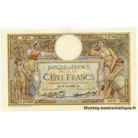 100 Francs L.O Merson 11-12-1930 V.27808