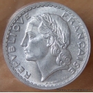 5 Francs Lavrillier Aluminium 1946 B