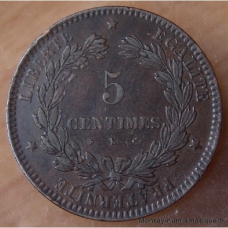 5 Centimes Cérès 1871 K bordeaux
