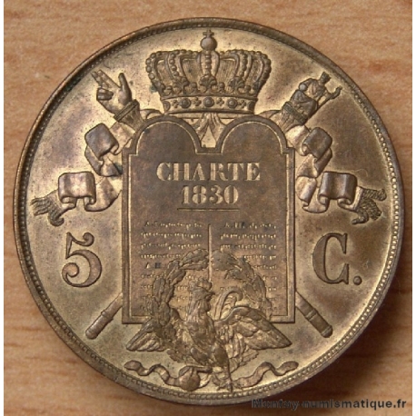 Essai 5 Centimes Louis-Philippe à la Charte 1847