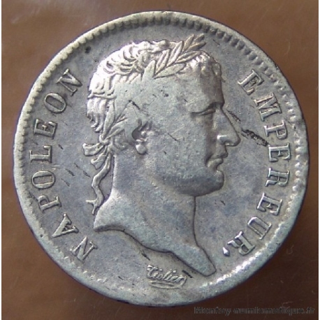 1 Franc Napoleon I République 1808 BB Strasbourg