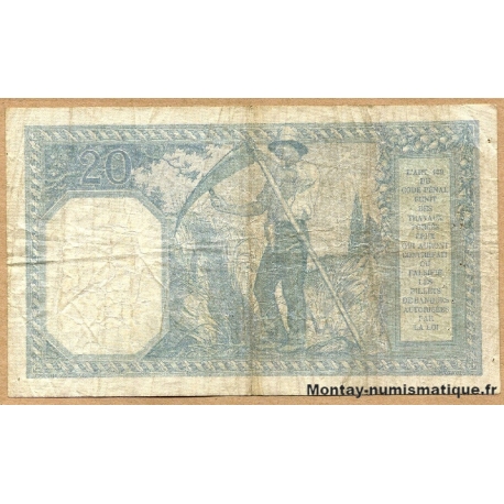 20 Francs Bayard 12-1-1918