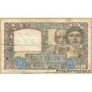 20 Francs Science et travail 7-12-1939