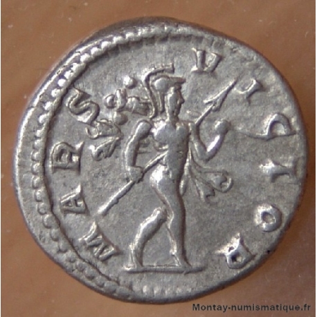 Elagabal  Denier + 218 Rome MARS VICTOR