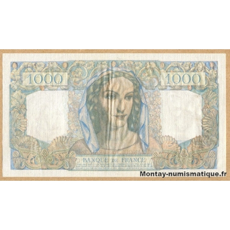 1000 Francs Minerve et Hercule 29-6-1950