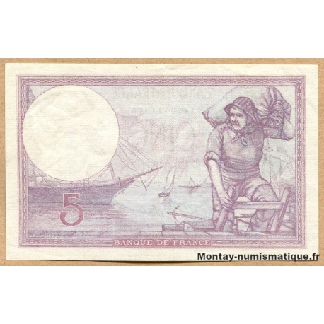 5 Francs Violet 29-6-1933 