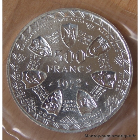 Afrique de l'Ouest 500 Francs 1972