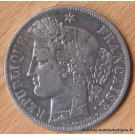 5 Francs Cérès 1849 BB Strasbourg