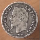 20 Centimes Napoléon III tête laurée 1864 A