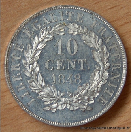 10 centimes Concours de Vauthier-Galle  1848 étain