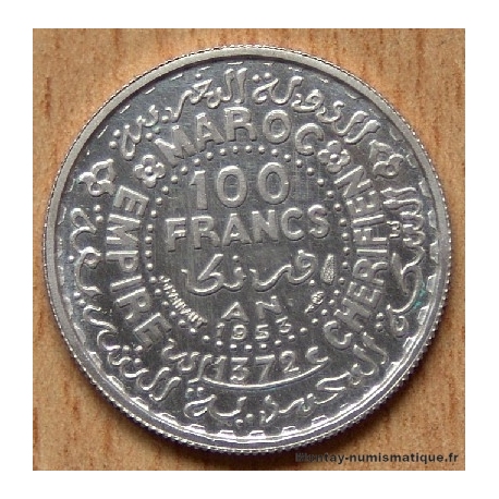 Maroc 100 Francs 1953/1372 H Essai