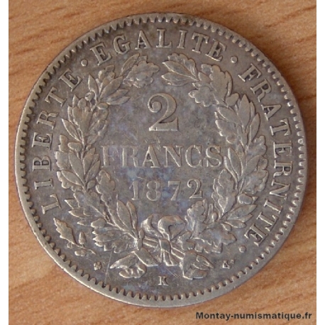 2 Francs Cérès 1872 K