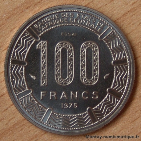République du Gabon 100 Francs 1975 essai