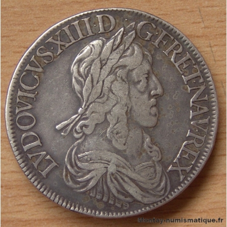 Louis XIII Ecu de 60 sols 1643 D Lyon