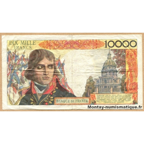 100 NF sur 10000 Francs Bonaparte 30-10-1958 
