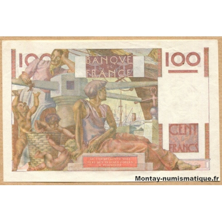 100 Francs Paysan 6-8-1953  Filigrane inversé V.554