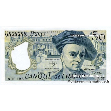 50 Francs Quentin de la Tour 1989 P.57