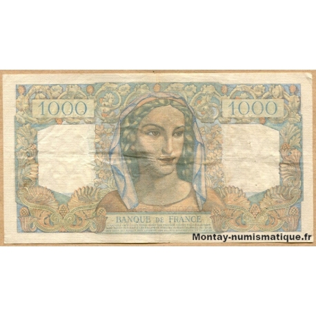 1000 Francs Minerve et Hercule 2-12-1948
