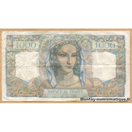 1000 Francs Minerve et Hercule 2-3-1950