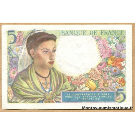 5 Francs Berger 30-10-1947 