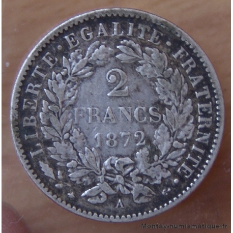 2 Francs Cérès 1872 A