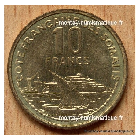 Djibouti 10 francs Côte françiase des Somalis 1965 essai