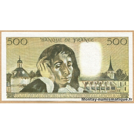 500 Francs Pascal 8-1-1970 V.23