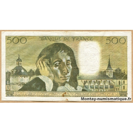 500 Francs Pascal 6-1-1972 Z.29