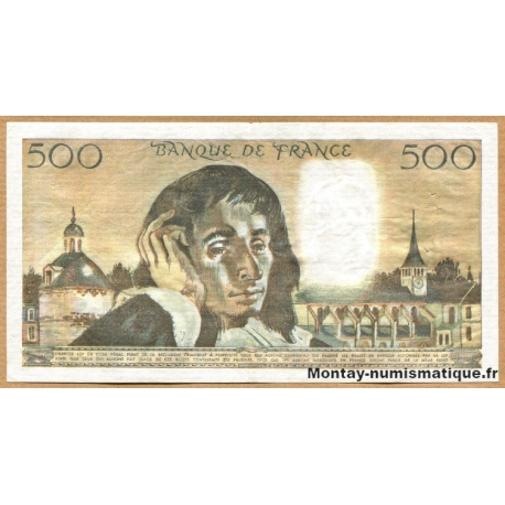 500 Francs Pascal 2-7-1981 W.146
