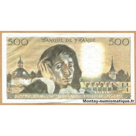 500 Francs Pascal 5-1-1984 N.199