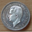 Monaco 50 Francs 1950  Rainier III essai argent
